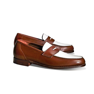 The Great Gatsby Collection White and Brown Spectator Loafer